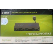Карманный USB 2.0 концентратор D-Link DUB-104 в Улан-Удэ, USB хаб DLink DUB104 (Улан-Удэ)