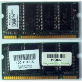 Модуль памяти 256MB DDR Memory SODIMM в Улан-Удэ, DDR266 (PC2100) в Улан-Удэ, CL2 в Улан-Удэ, 200-pin в Улан-Удэ, p/n: 317435-001 (для ноутбуков Compaq Evo/Presario) - Улан-Удэ