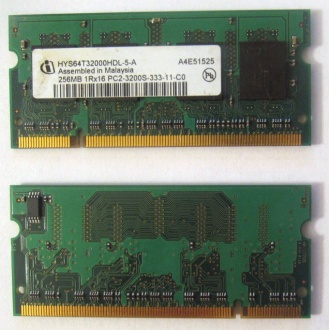 Модуль памяти для ноутбуков 256MB DDR2 SODIMM PC3200 (Улан-Удэ)
